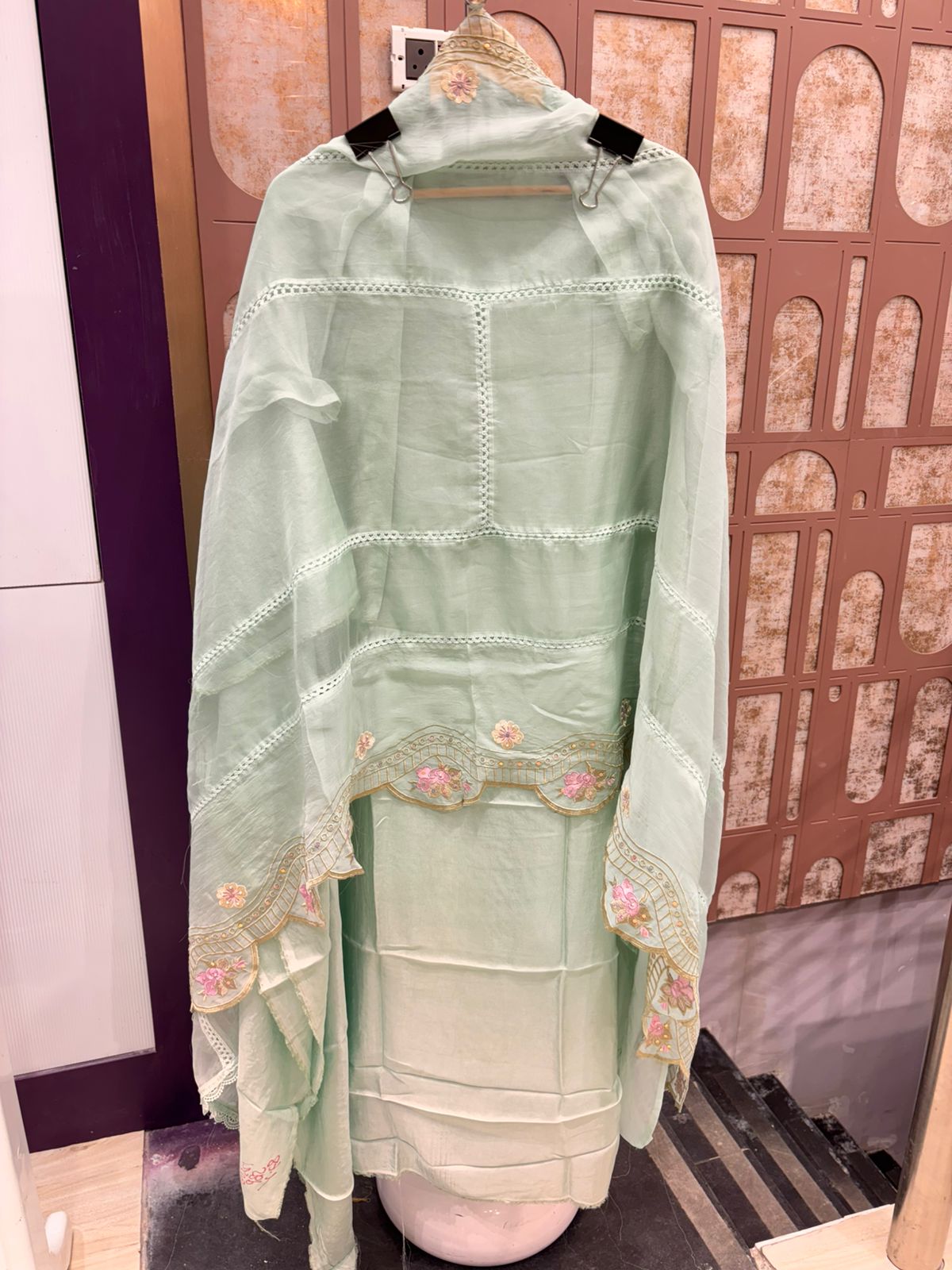 Pastel Thread-Embroidered Unstitched Suit Set