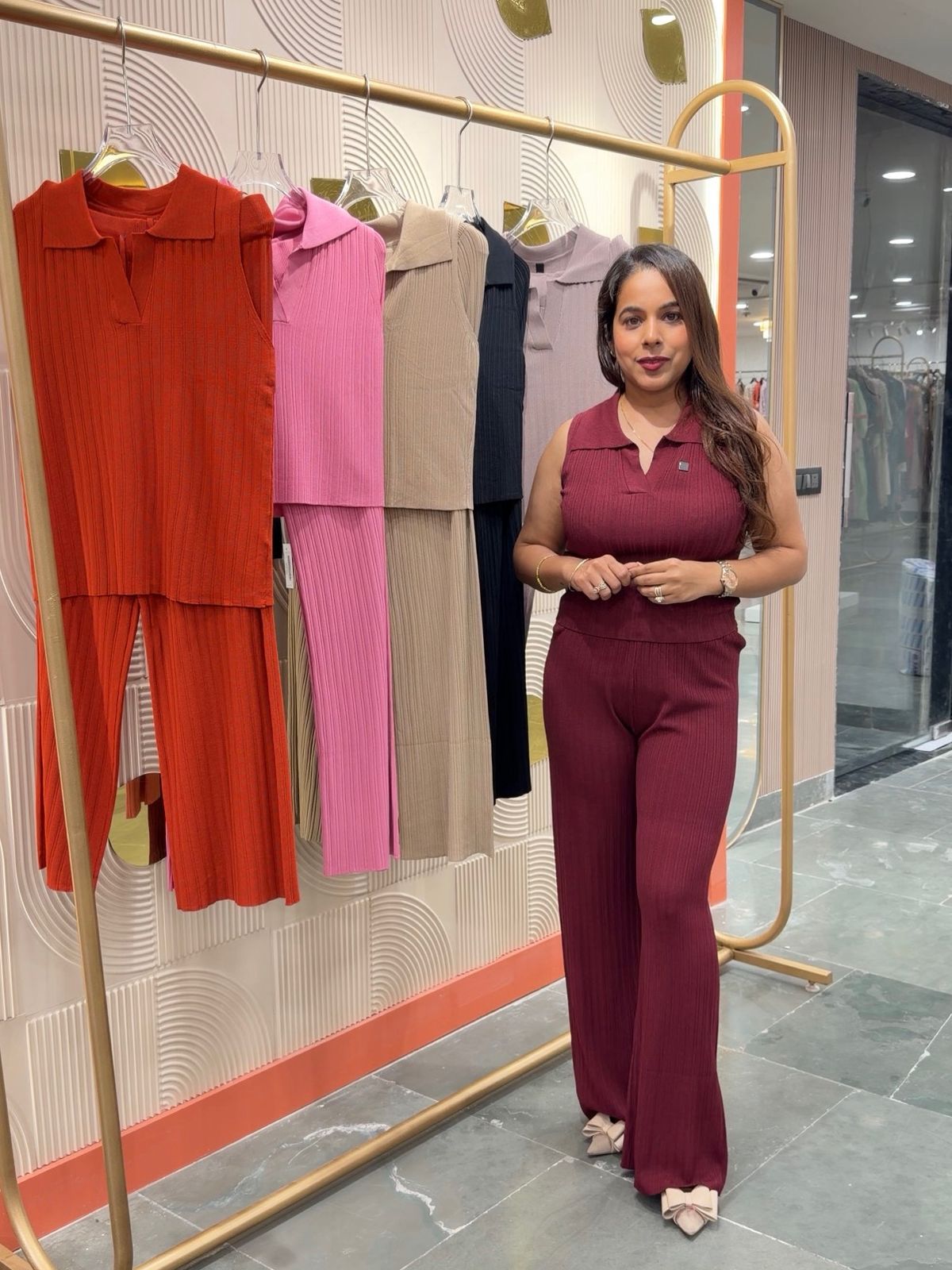"Lucy" - Imported Ribbed Co-Ord Set (Available in 6 Colours)