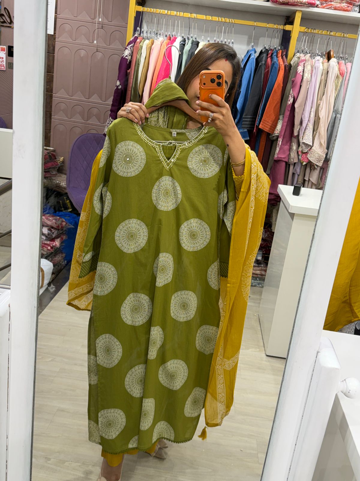 "Afreen" - Printed Kurta Set with Dupatta (Available in 3 Colours)