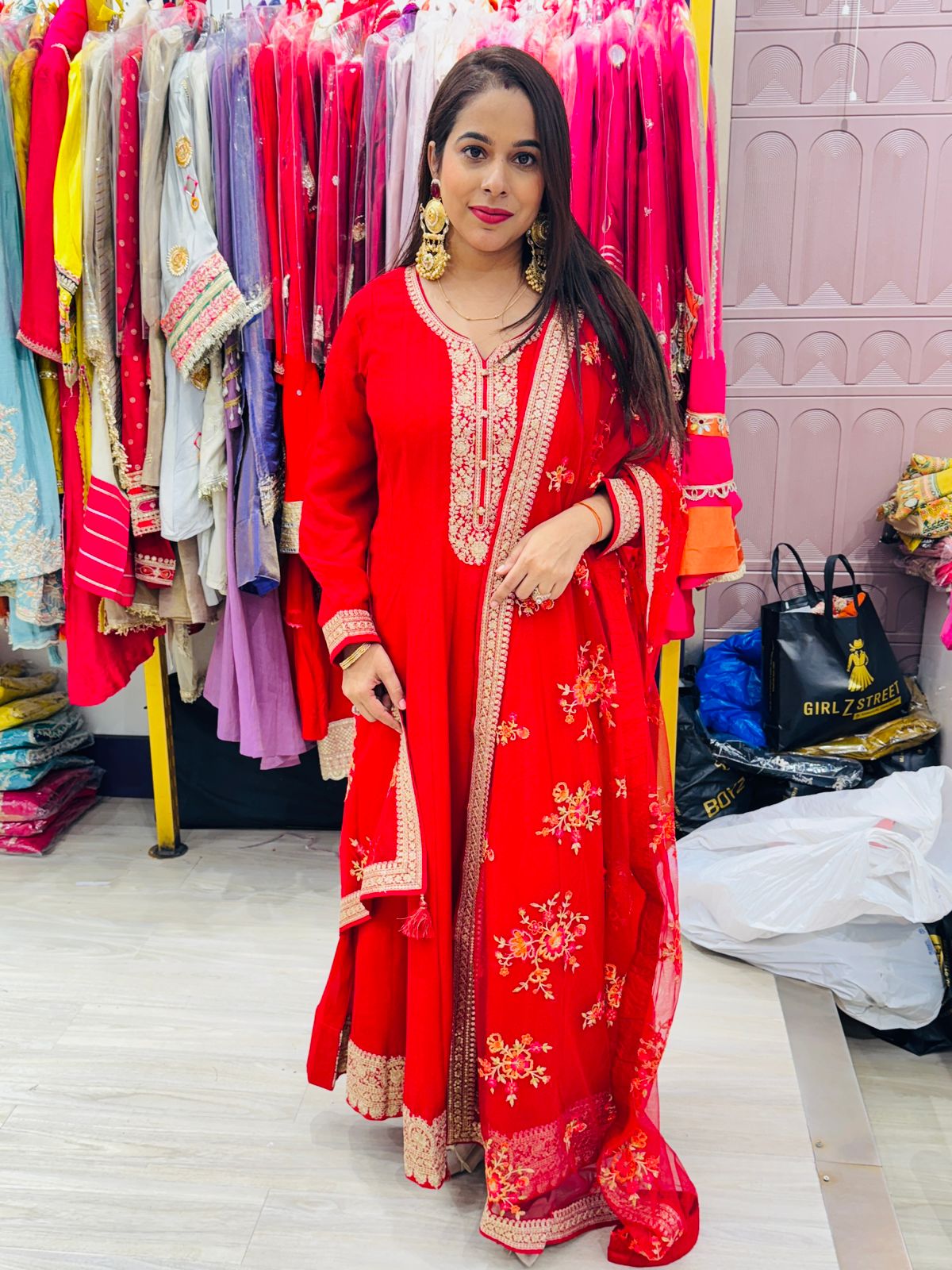 "Vaanya"- 3 Piece Anarkali Suit Set