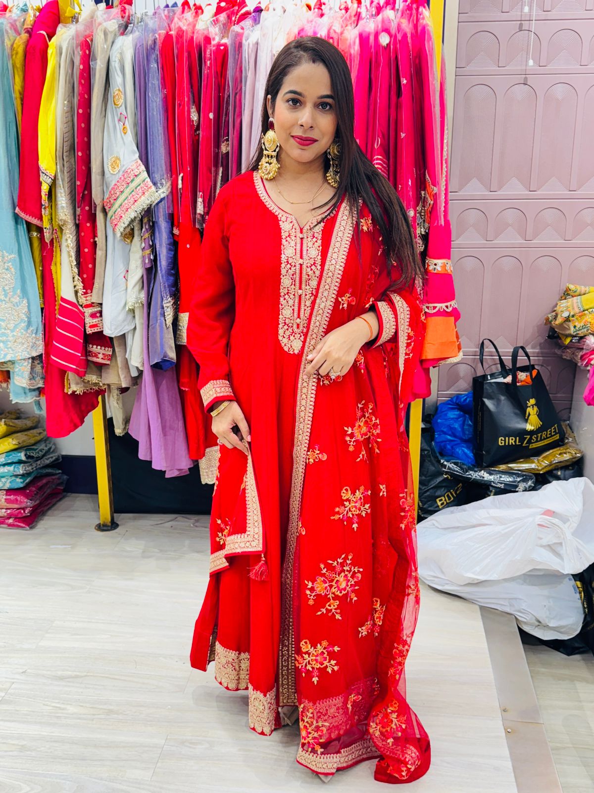 "Vaanya"- 3 Piece Anarkali Suit Set