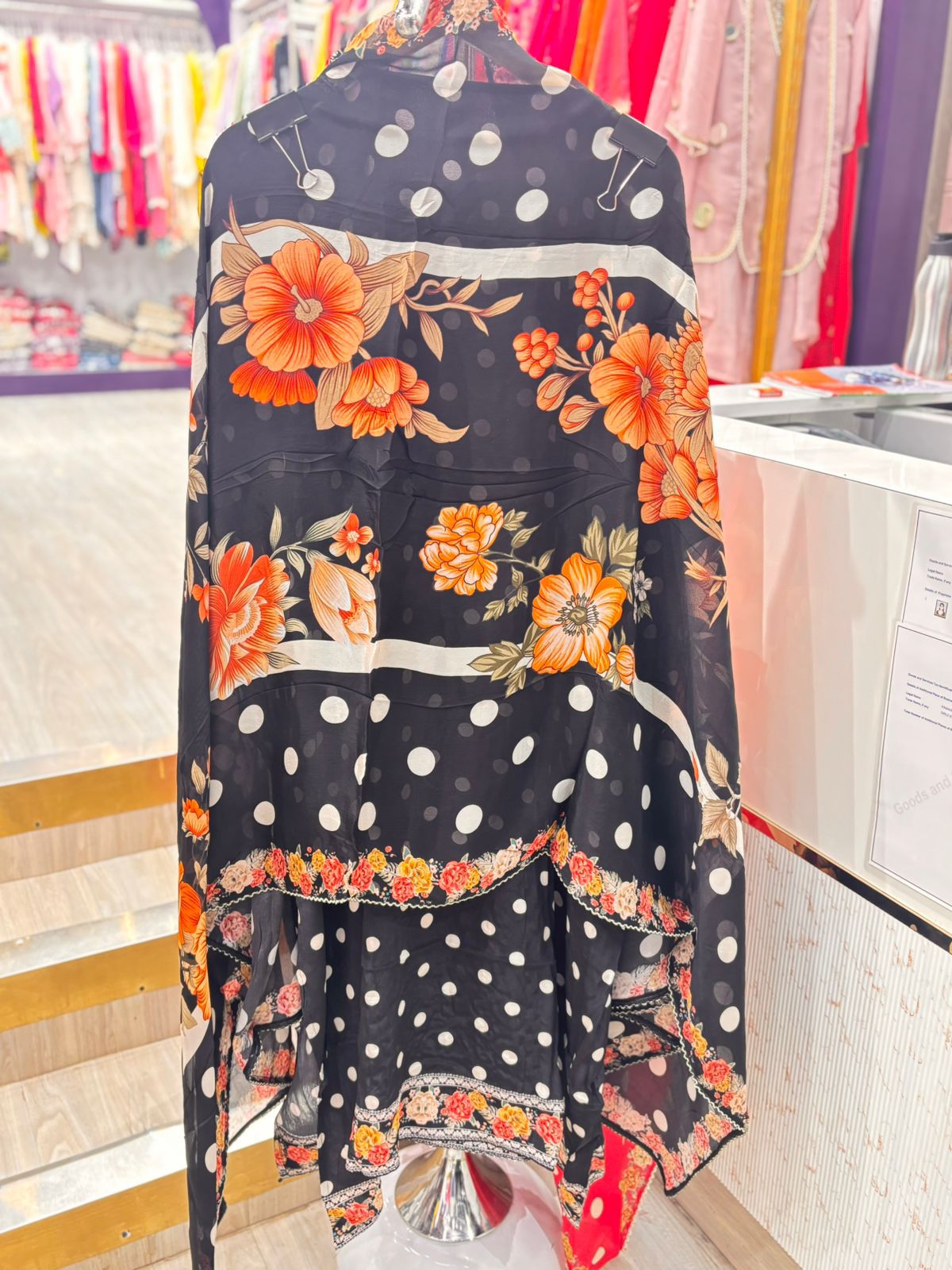 "Polka"- Unstitched Suit Set with Dupatta (Available in 3 Variants)