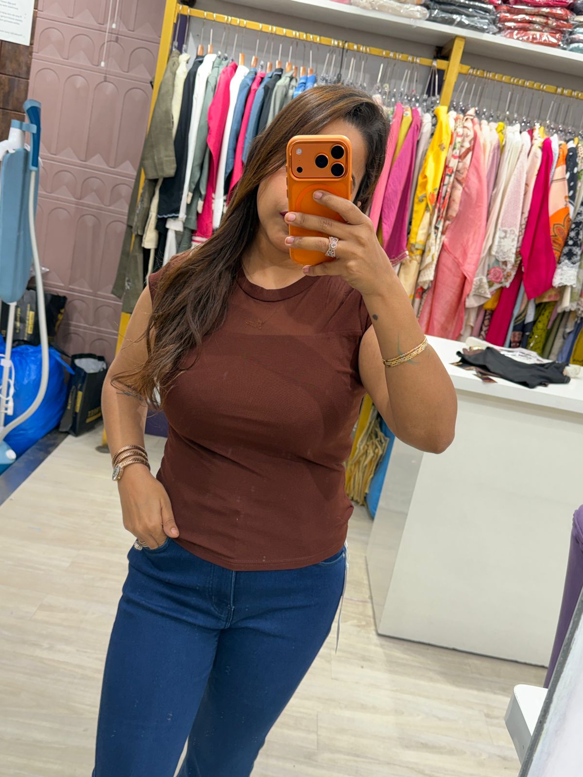 "Patole" - Chic Mock Neck Sleeveless Top (Available in 4 Colours)