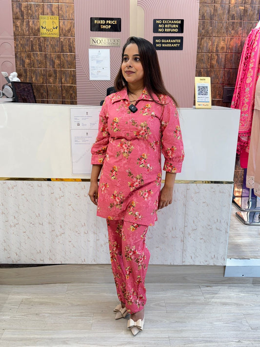Floral Printed Coord Set for Women