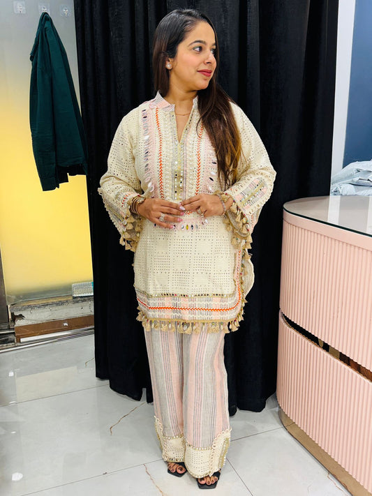 Elegant Mirror Work Co-ord Set