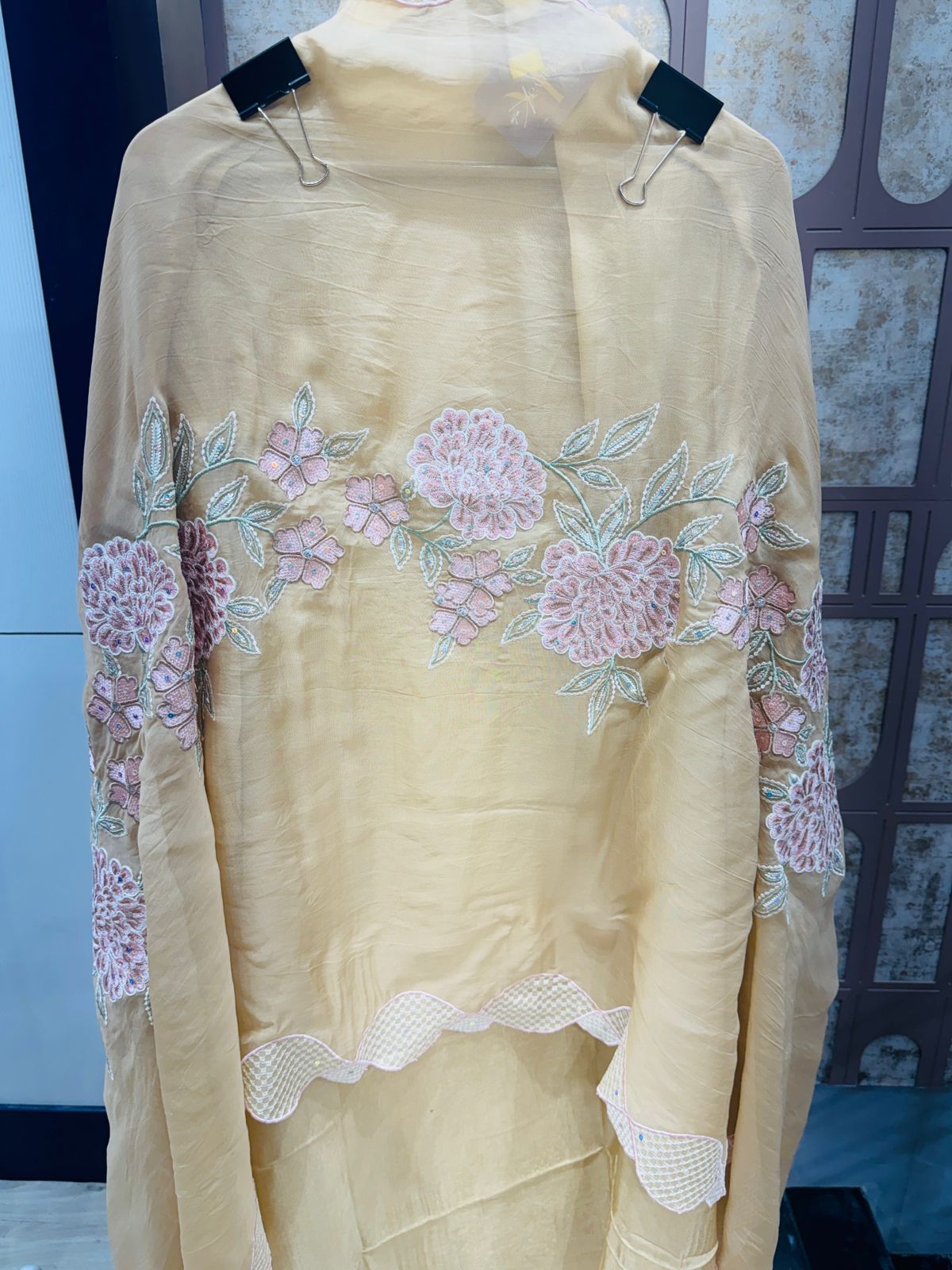 Floral Embroidered Unstitched Suit
