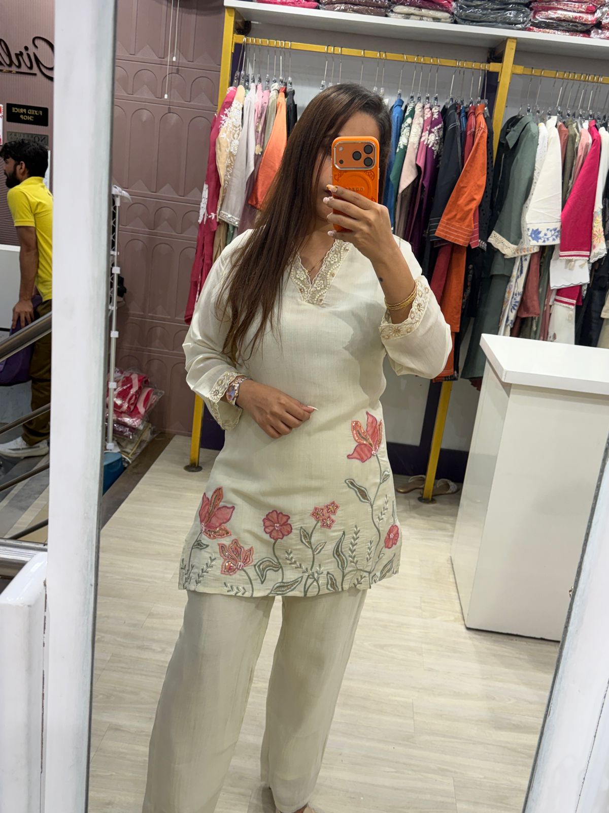 "Veya" - Floral Embroidered Coord Set