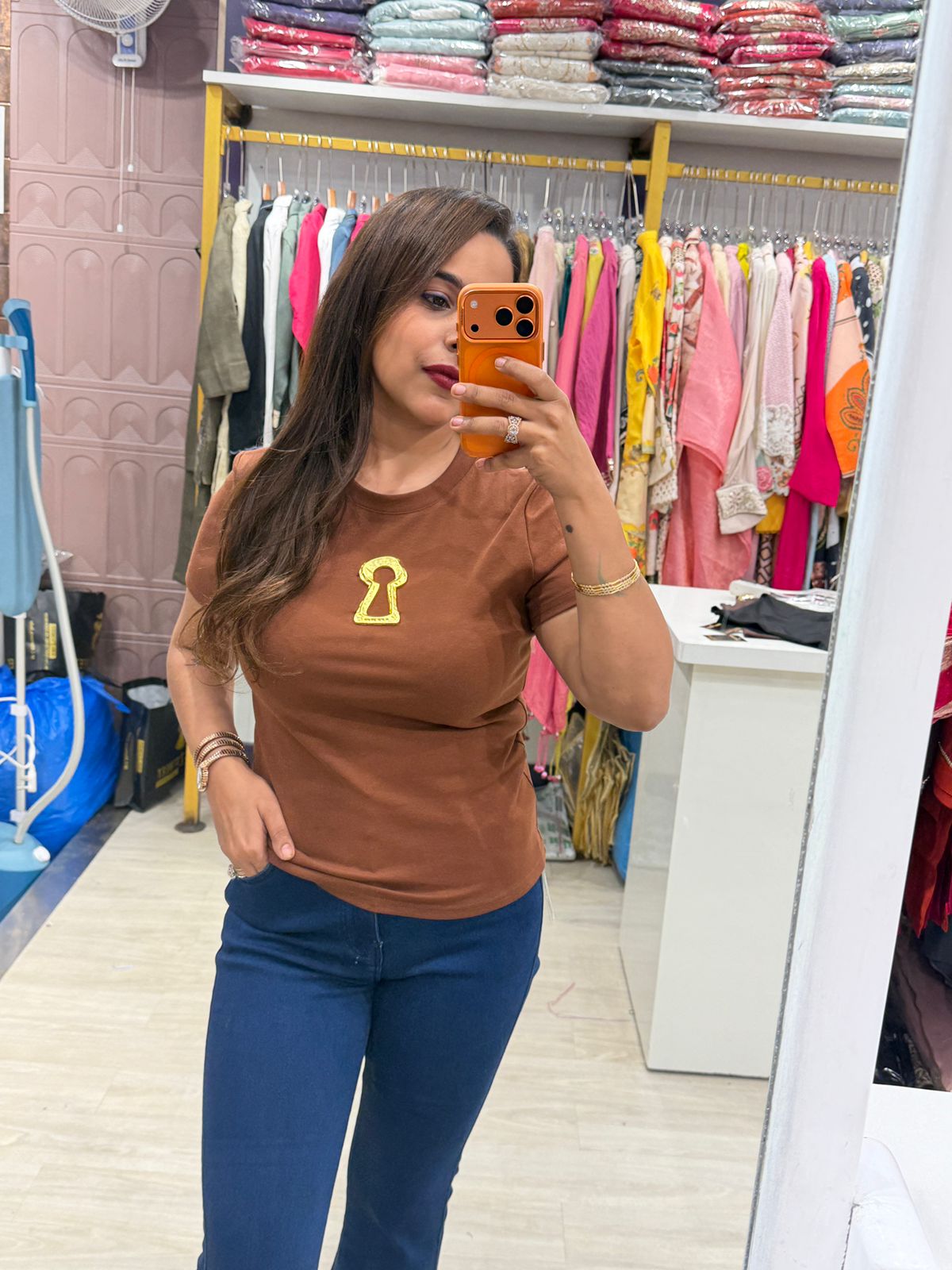 "Keyhole" - Trendy Graphic Tee for Women (Available in 2 Colours)