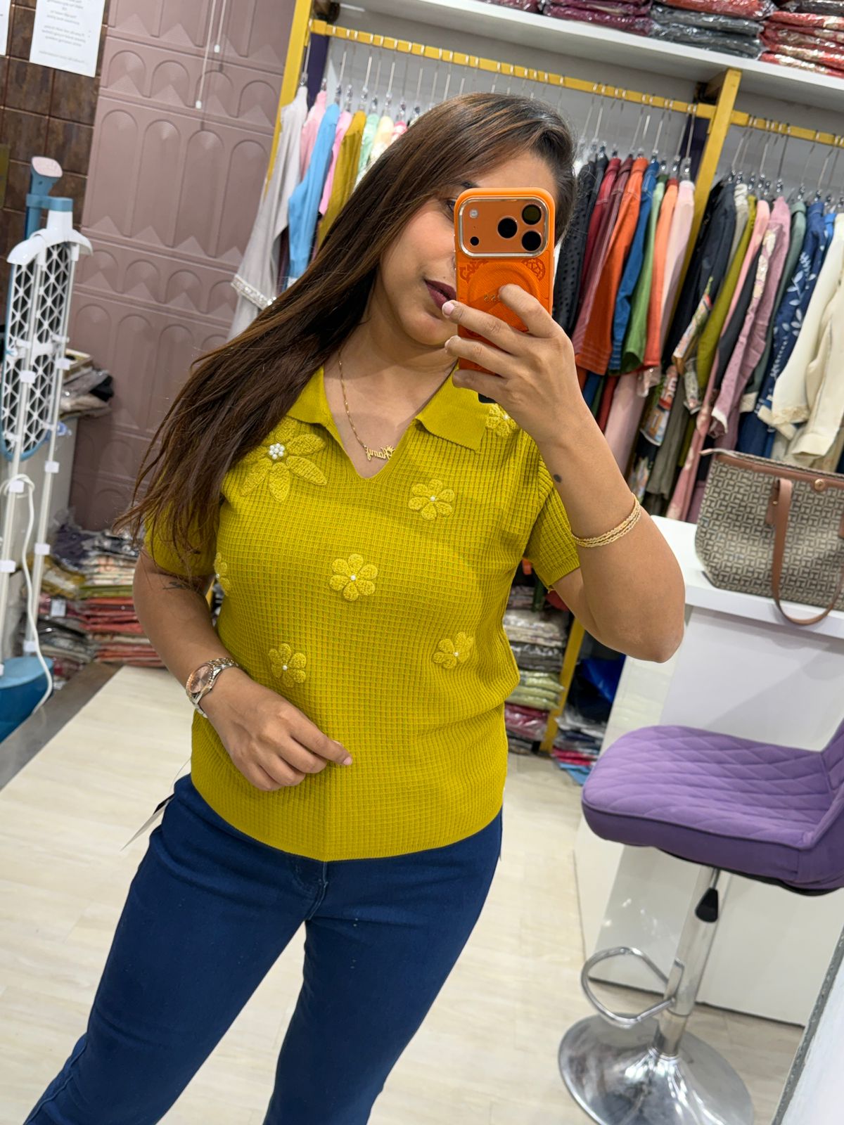 "Fynza" - Bloom Knit Polo Tee (Available in 4 Variants)