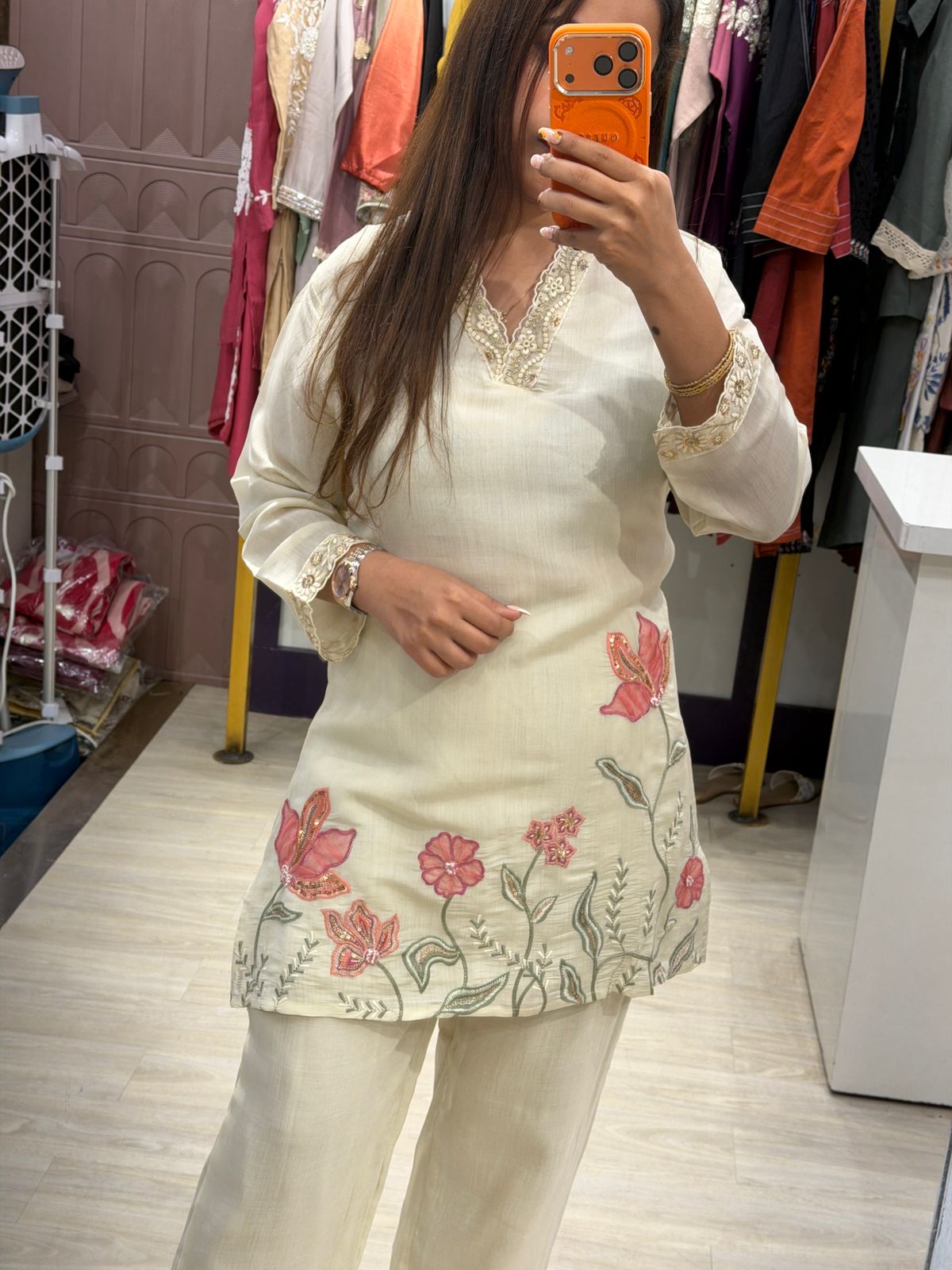 "Veya" - Floral Embroidered Coord Set