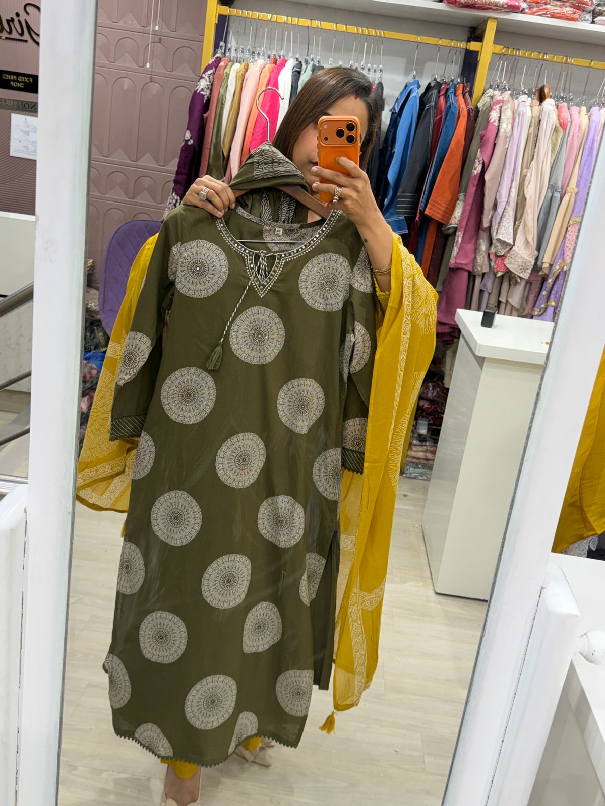 "Afreen" - Printed Kurta Set with Dupatta (Available in 3 Colours)