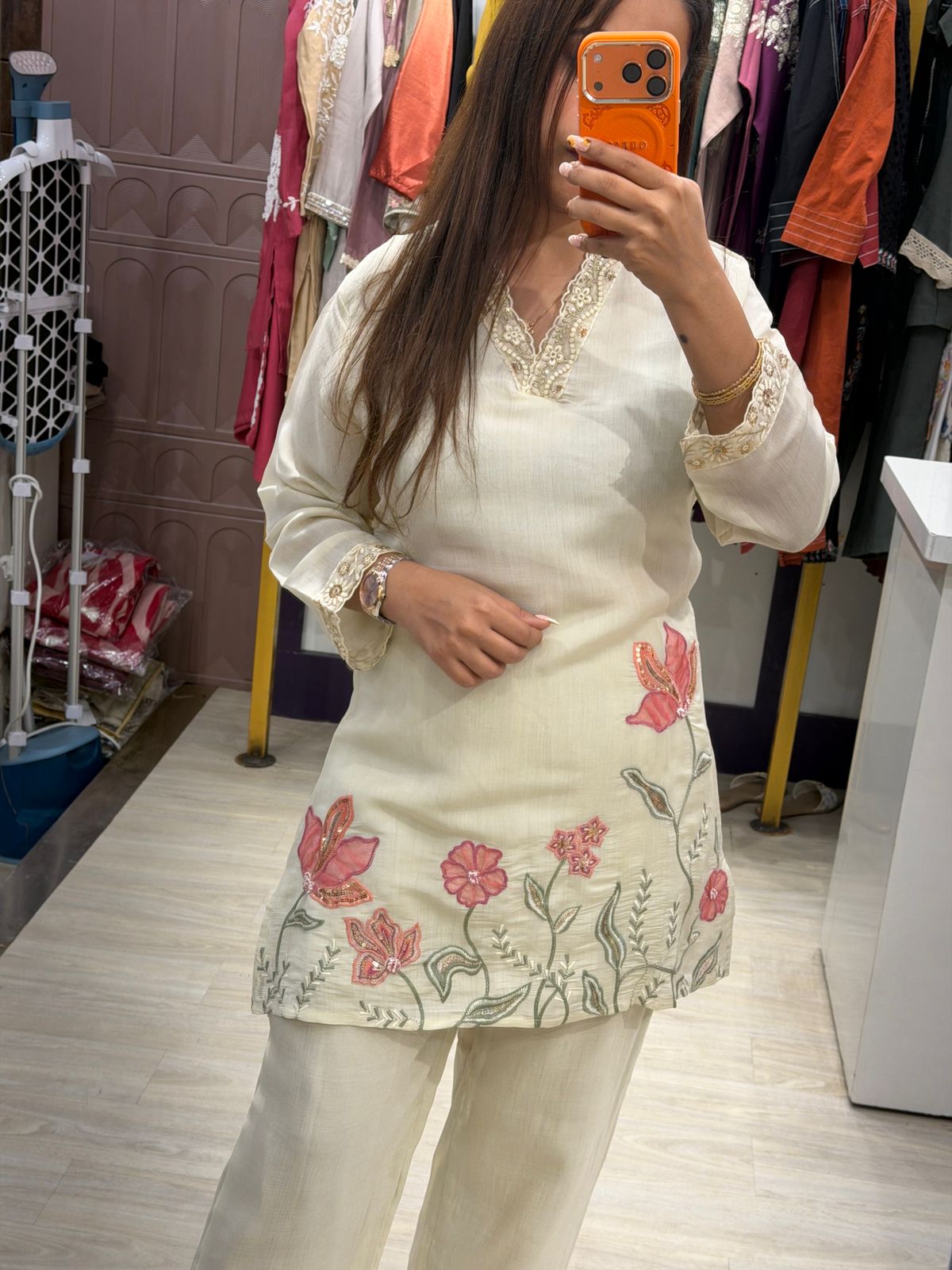 "Veya" - Floral Embroidered Coord Set