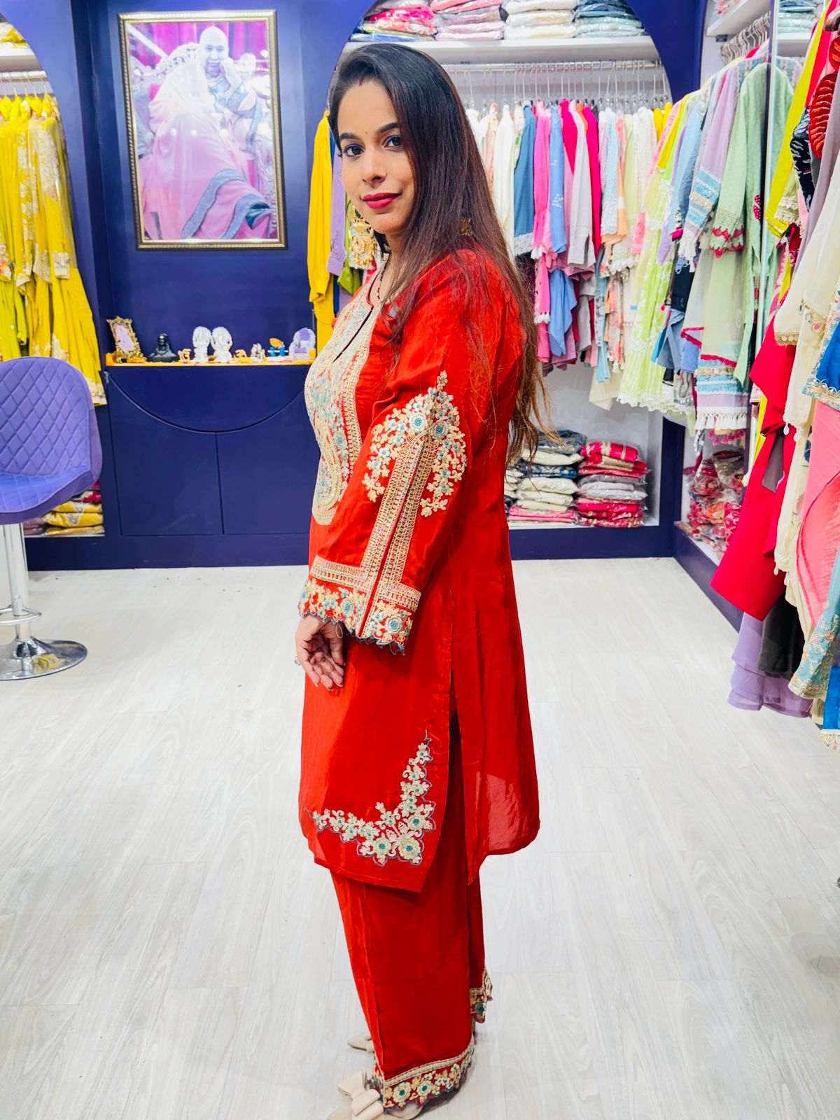 "Sitarah"- 2 Piece Heavy Embroidered  Co-ord Set
