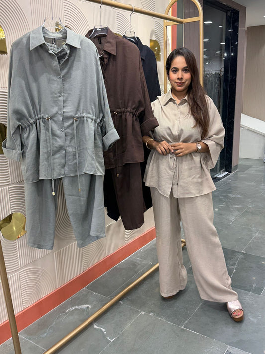 "Cozy" - Linen Co-Ord Set for Women (Available in 4 Colours)