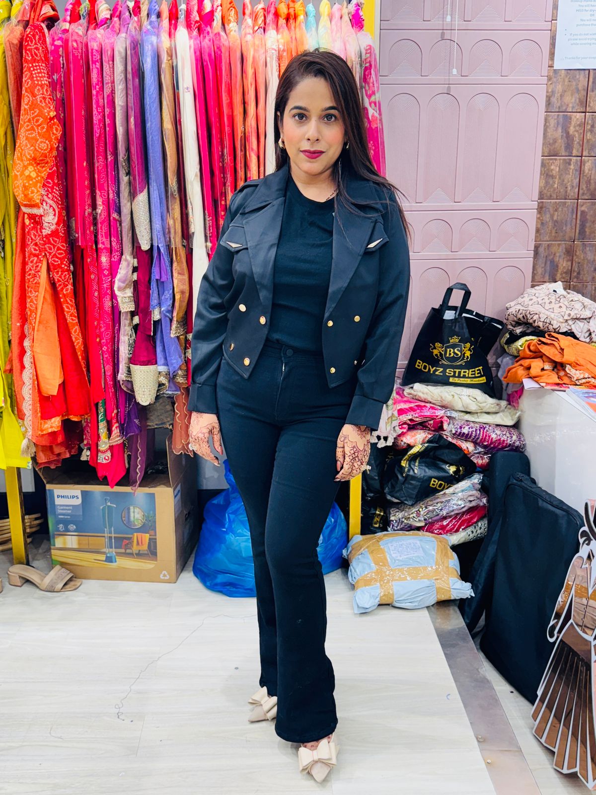 "Majesty"- Premium Crop Overcoat (Available in 3 Variants)