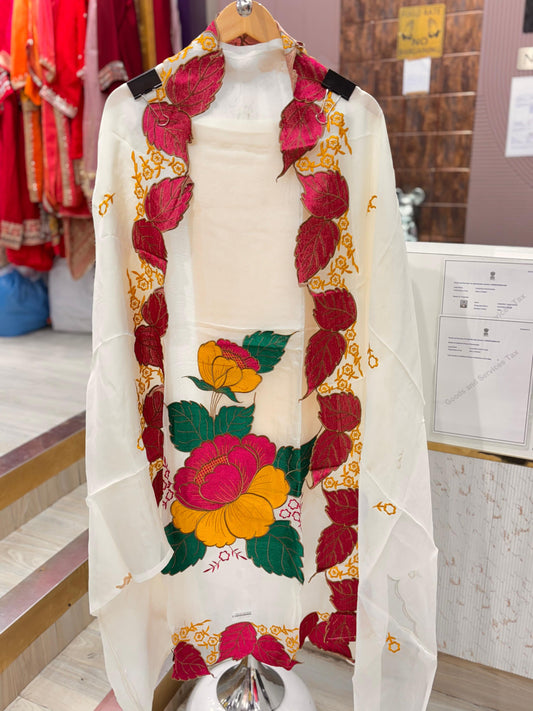 "Zehra"- Unstitched Floral Suit Sets (Available in 2 variants)