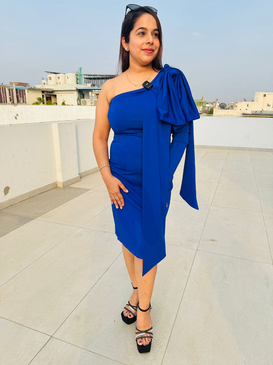 One-Shoulder Power Dress