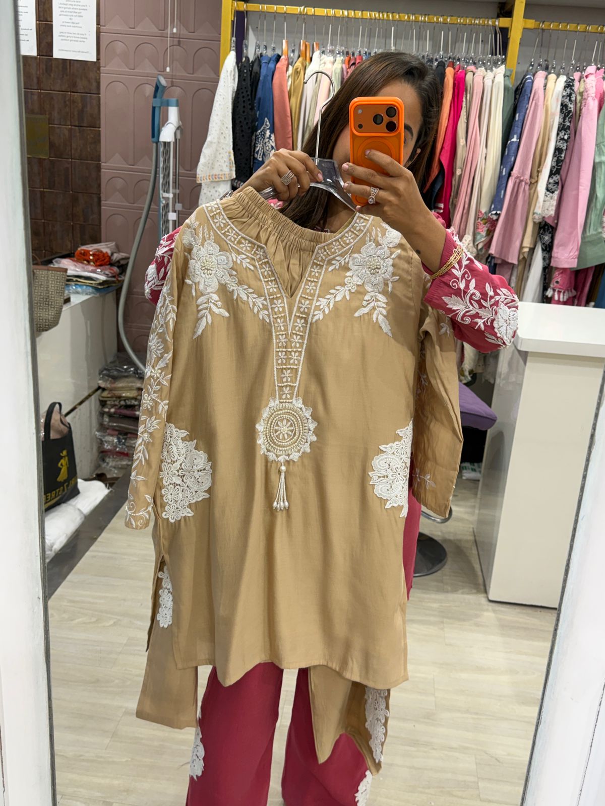 "Dazra" - Floral Embroidery Co-ord Set (Available in 3 Colours)