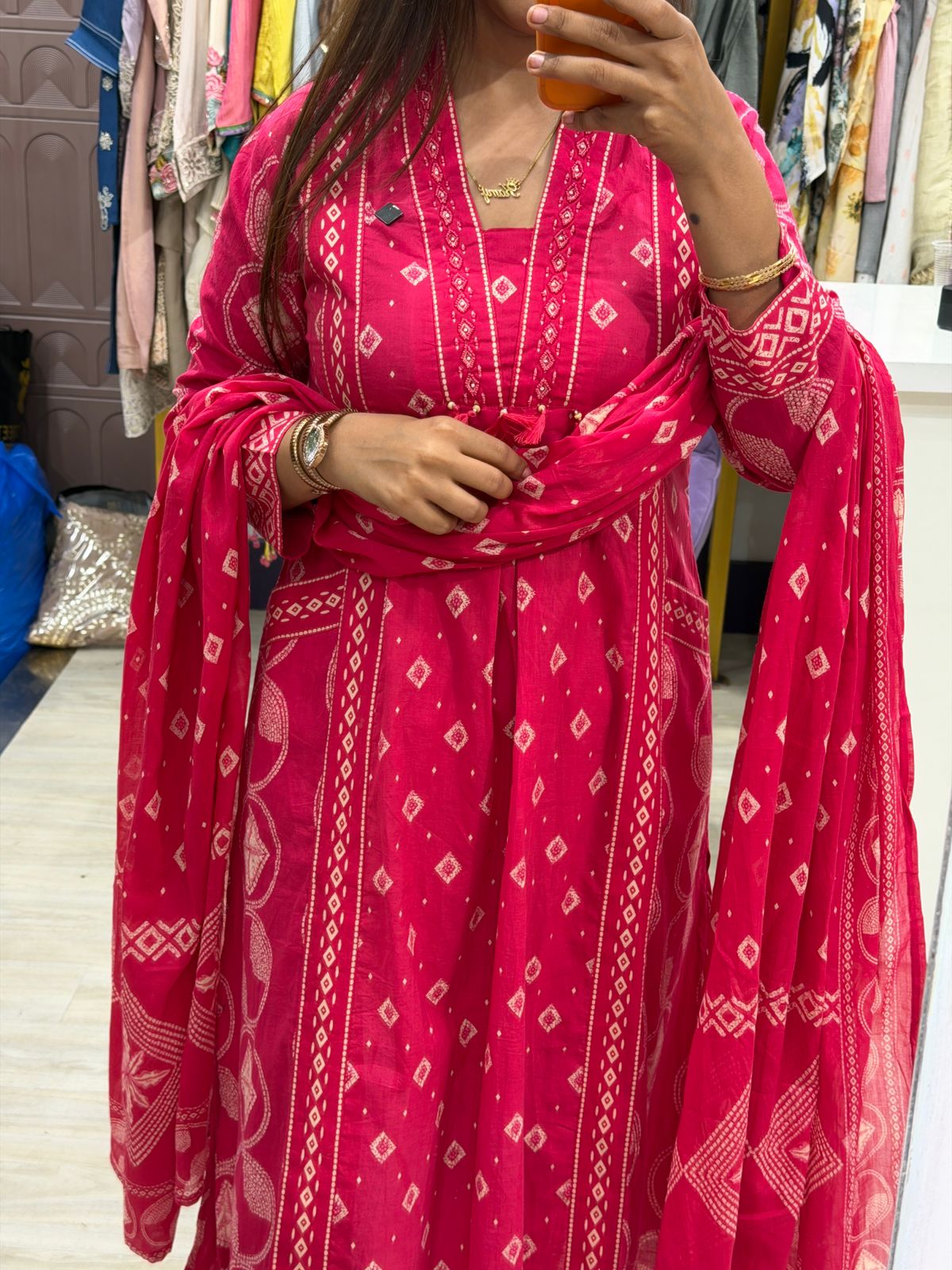 "Abha" - Three Piece Kurta Set With Dupatta (Available in 4 Colours)