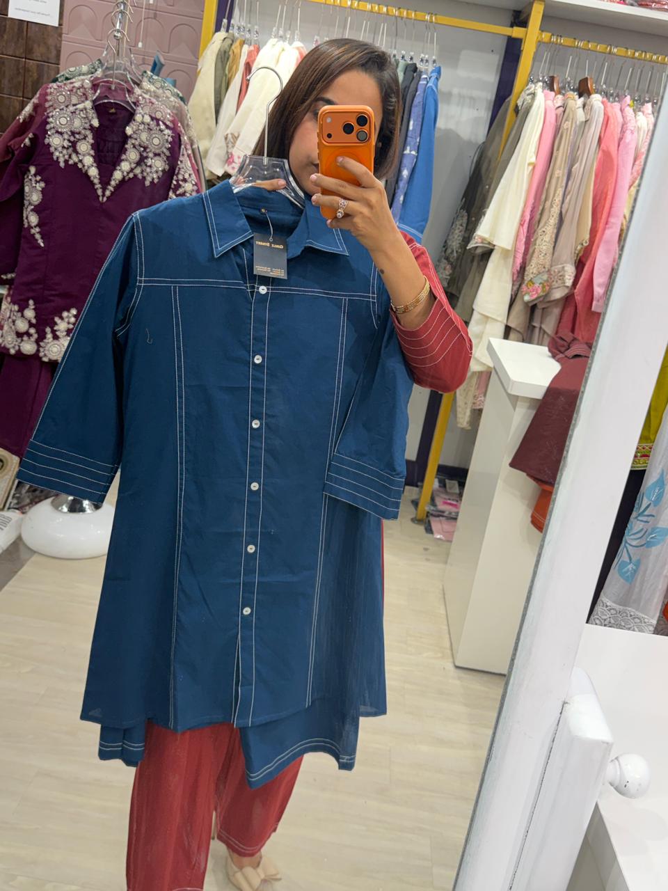 "Kaleeva" - Casual Chic Long Shirt & Pant Coord Set (Available in 5 Colours)