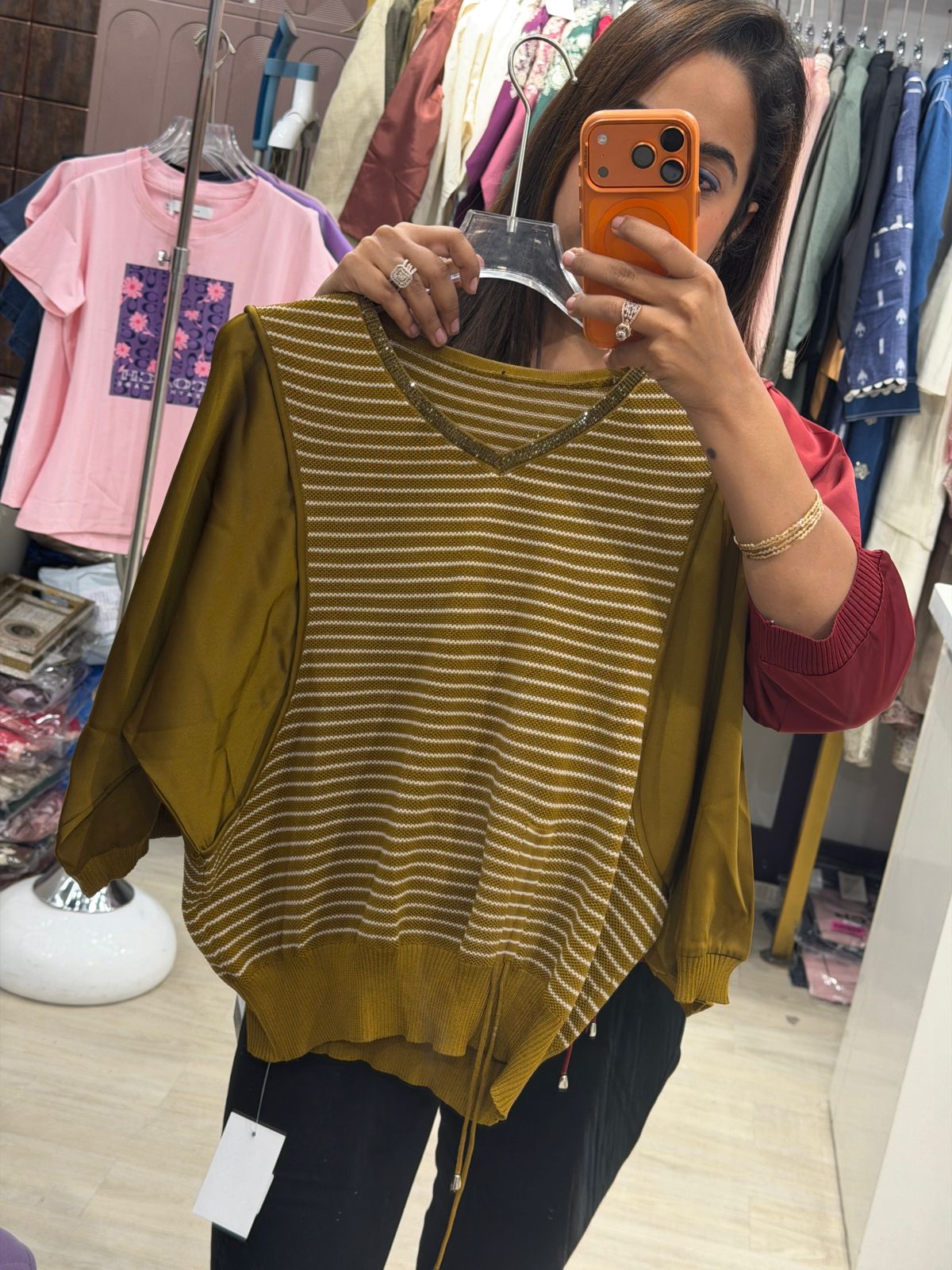 "Missyboo" - Imported Stripe Drawstring Top (Available in 4 Colours)
