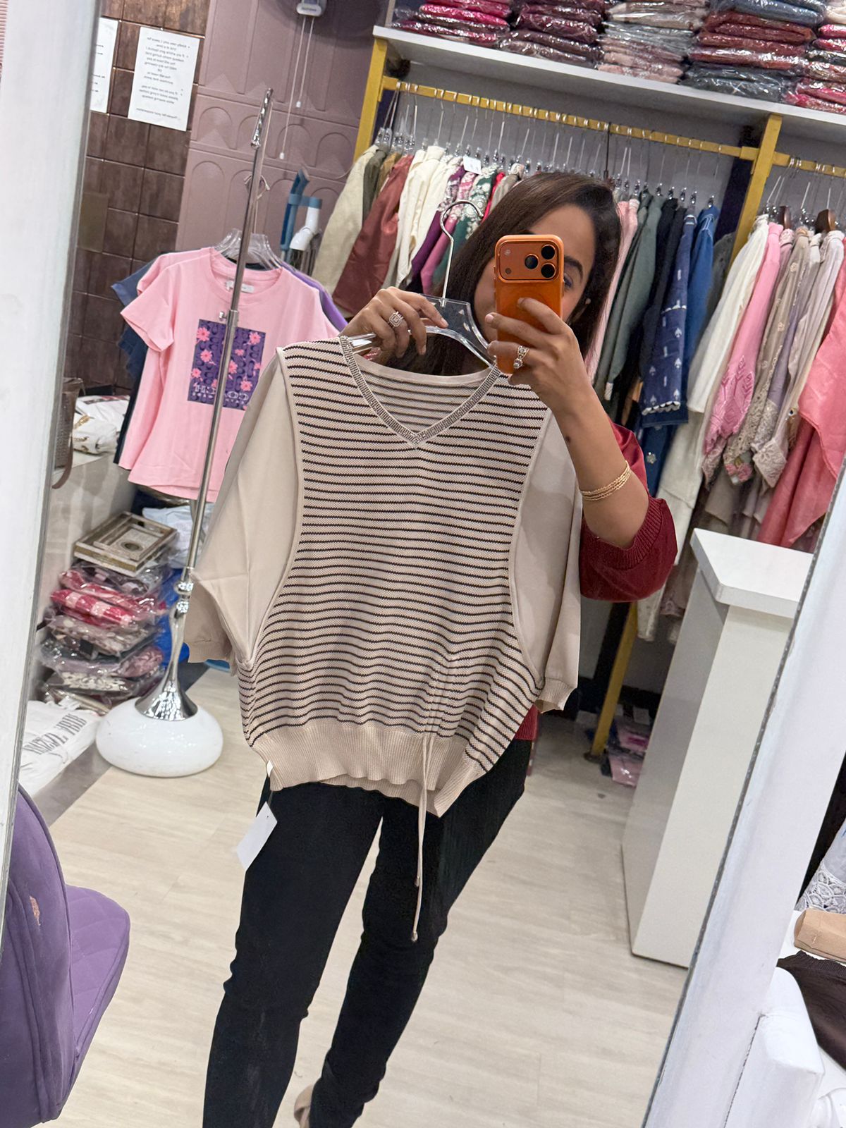 "Missyboo" - Imported Stripe Drawstring Top (Available in 4 Colours)