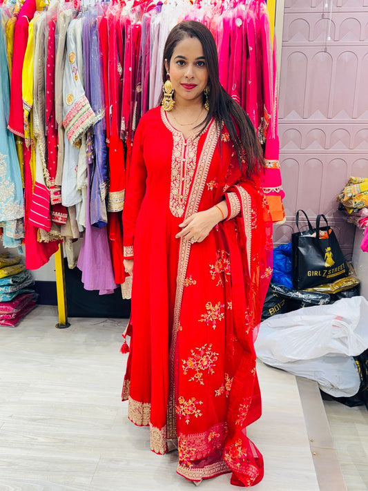 "Vaanya"- 3 Piece Anarkali Suit Set