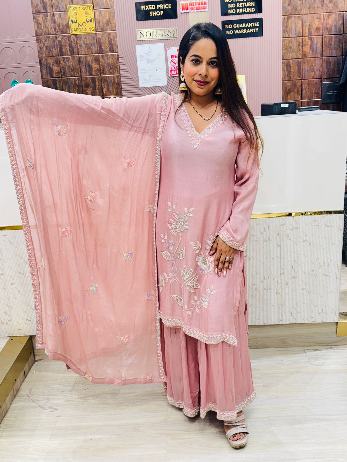 Gulbahaar Pink Sharara Set