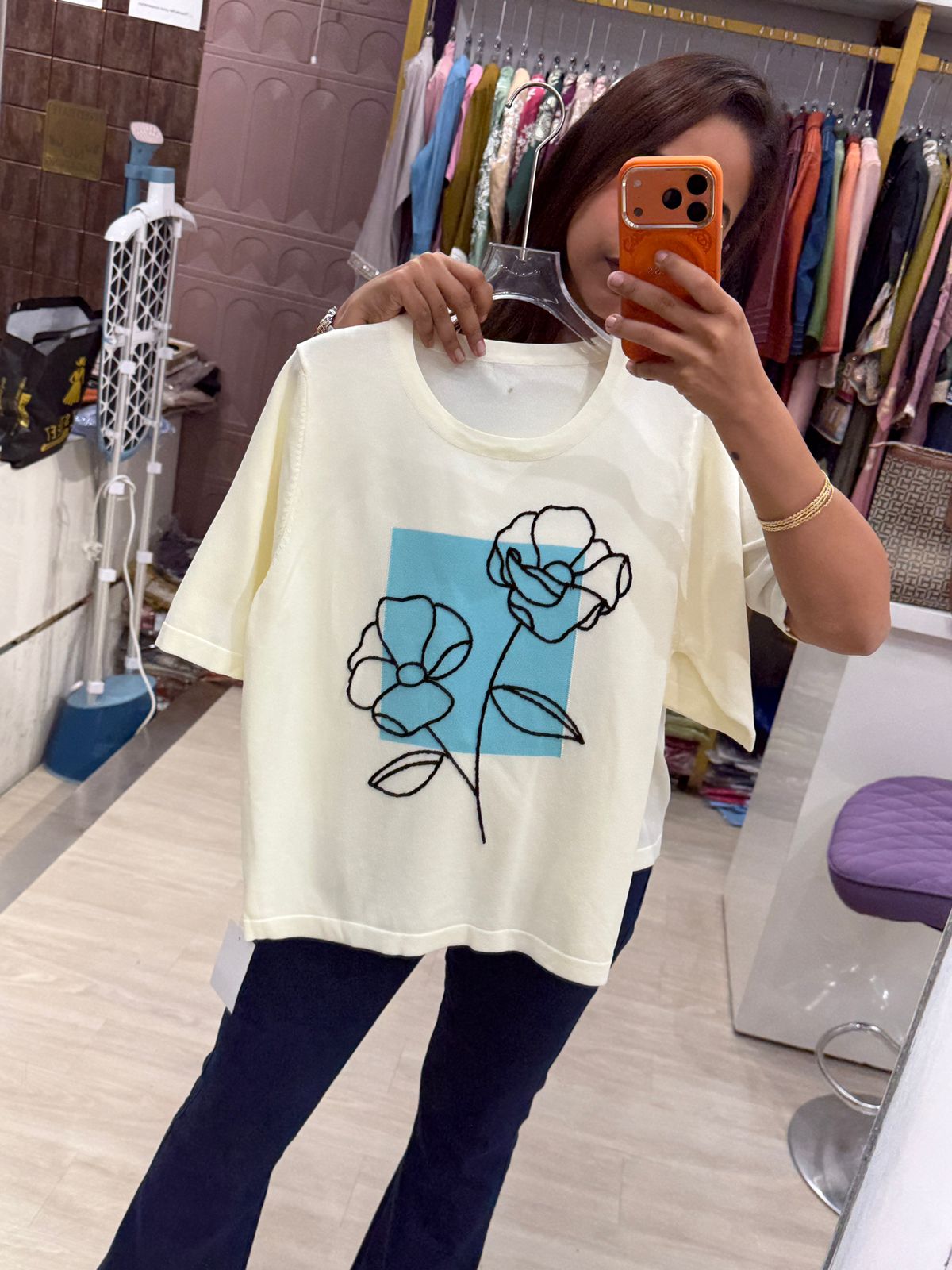 "Orviana" - Aesthetic Flower Print T-Shirt (Available in 4 Variants)