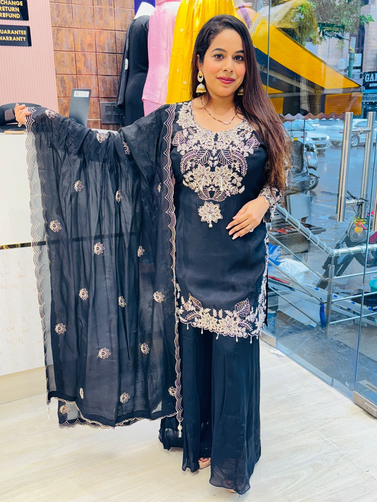 Subtle Shine Stitched Suit